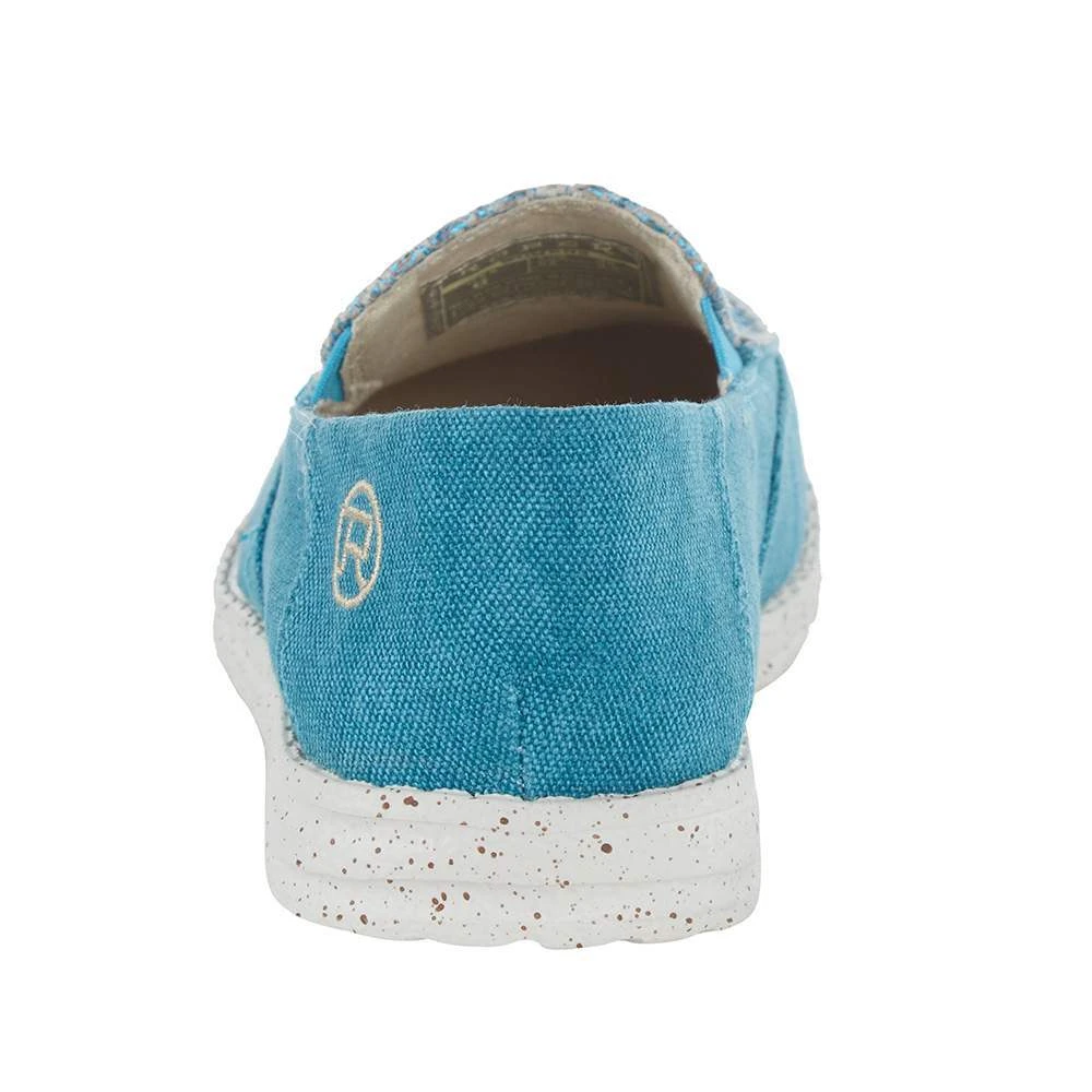 Roper Footwear Womens Turquoise Canvas Slip On Moc - Image 4