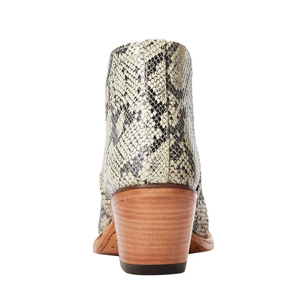Ariat Women`s Black White Snake Dixon Bootie - Image 3