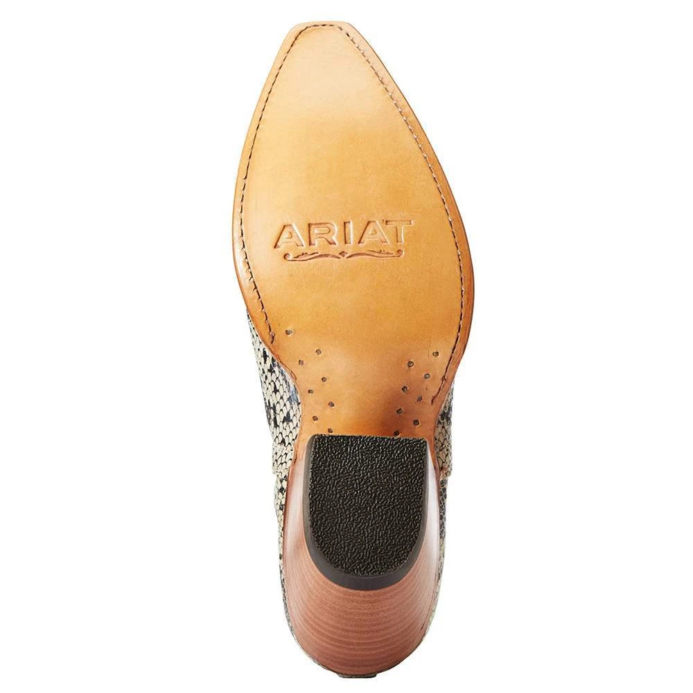 Ariat Women`s Black White Snake Dixon Bootie - Image 5