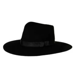 Womens M+F Black Fashion Hat