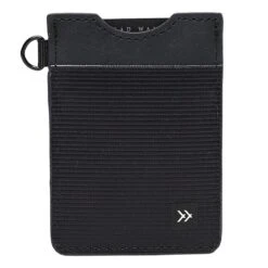 Thread Wallets Black Vertical Cardholder