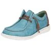 Justin Boots Women's Hazer Turquoise Lace Up Casual Shoe