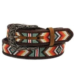 Women's Nocona Southwestern Pattern Beaded Belt