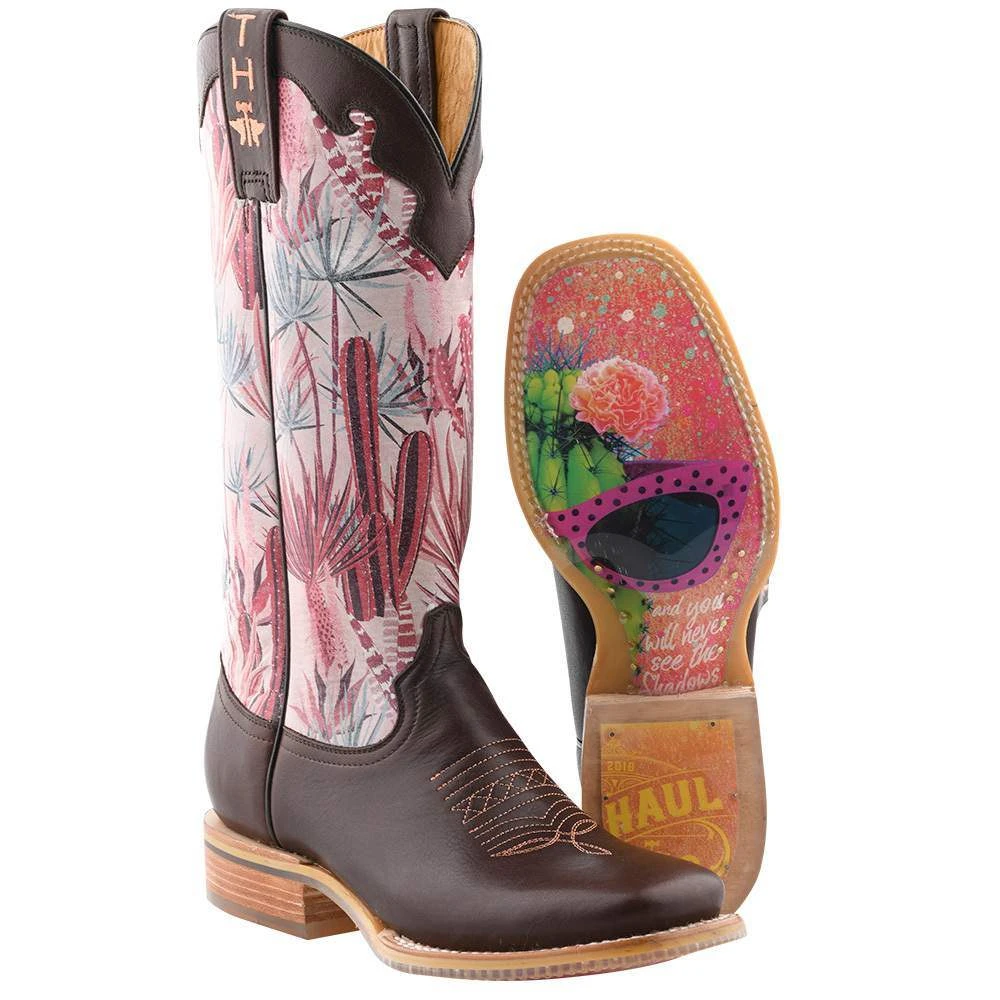 Tin Haul Women's Pinktalicious 13 In Cactus Top Cowgirl Boot