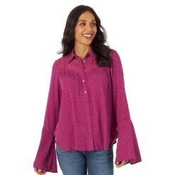 Wrangler Women'sRetro Western Vintage Top