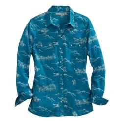 Tin Haul Women's Retro Frontier Print Shirt