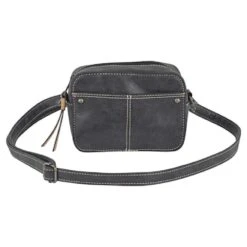 Coral Ridge Black Square Crossbody