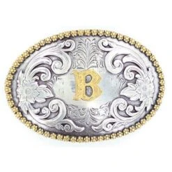 M&F B Initial Belt Buckle