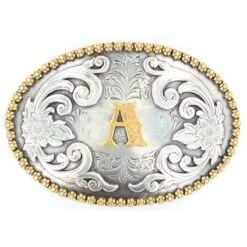 M&F A Initial Belt Buckle