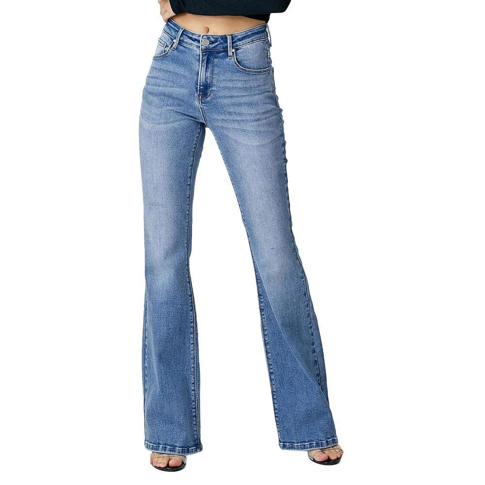 Risen Jeans Women's Mid Rise Flare Jeans