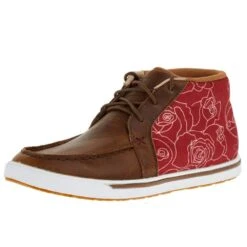 Twisted X Women's Sequoia And Scarlet Red Kicks Casual Shoe