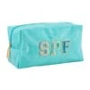 Mud Pie Terrycloth SPF Patch Pouch
