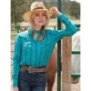 Cinch Womens Womens Long Sleeve Stripe