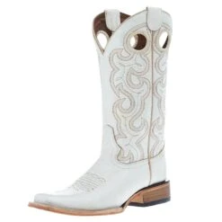 Circle G Womens Velo Pearl Cutout 12 In Embroidery Top Cowgirl Boot