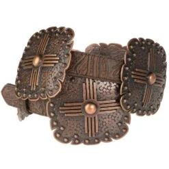 Ladies Angel Ranch 1in. Brown Cross Concho Belt