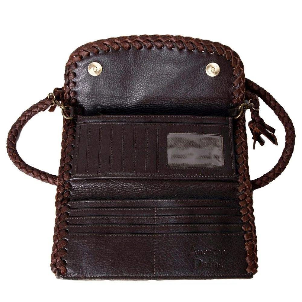 American Darling Leather Crossbody Wallet Purse - Image 4