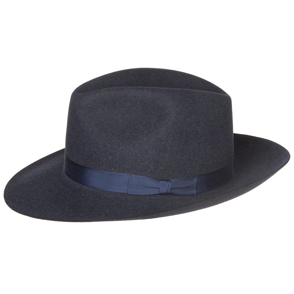 Rodeo King Denim Tracker 3in. Snap Brim Felt Hat - Image 4