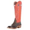 Tony Lama Women's Stout Brown Scarlett 15in. Buckaroo Cowgirl Boots