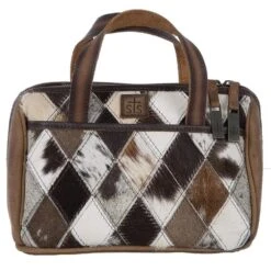 STS Diamond Cowhide Makeup Bag