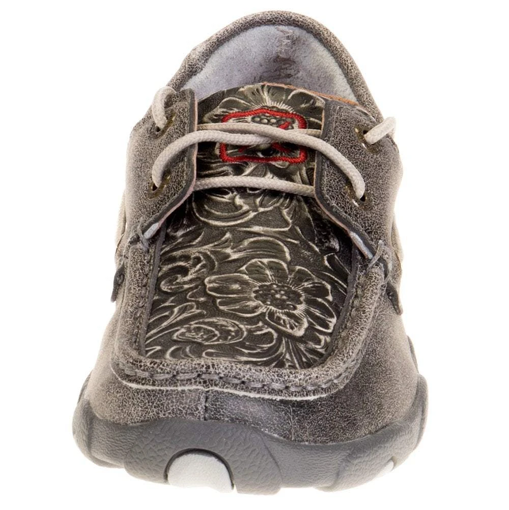 Twisted X Womens Grey Boat Shoe Driving Moc - Image 2